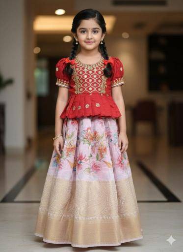 LEHENGA CHOLI and GOWNS canvas Wholesale children fashion in Kolkata